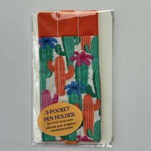 Journaling Fabric Elastic Pen Holder and Bookmark for Notebooks